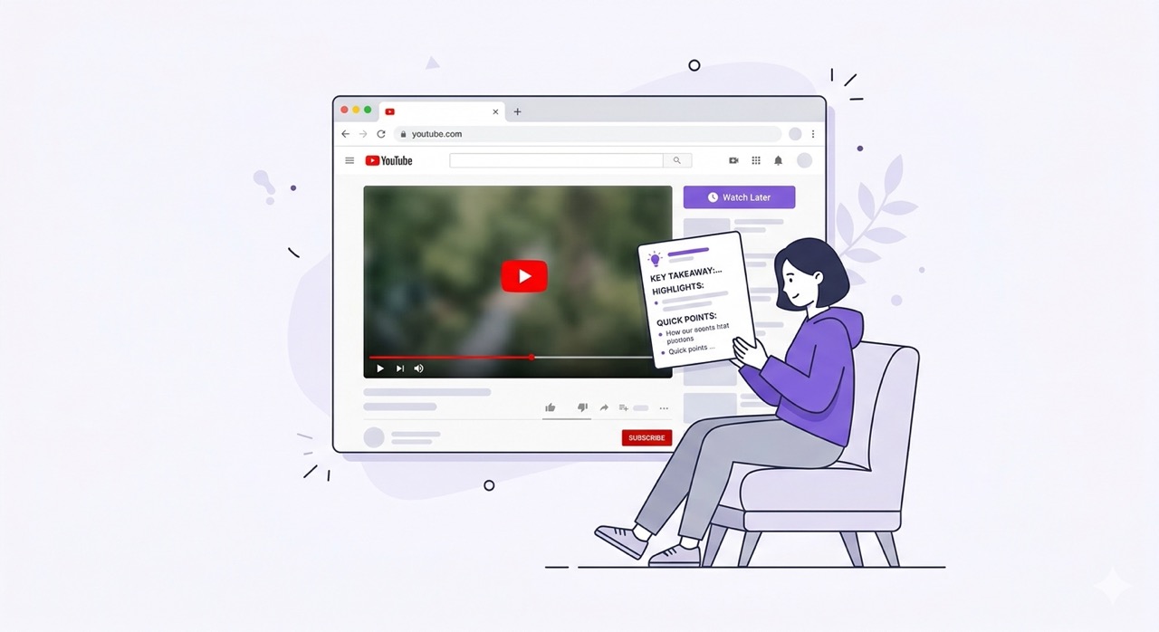How to Summarize a YouTube Video in Under 60 Seconds (2025 Guide)
