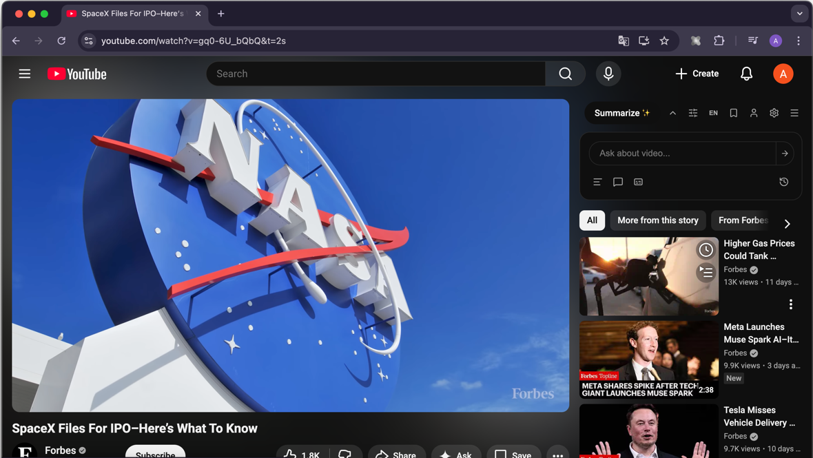 Dark theme preview